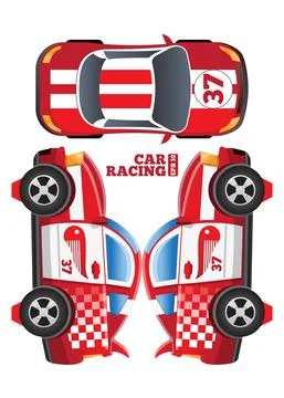 Racing car. Stock Illustration