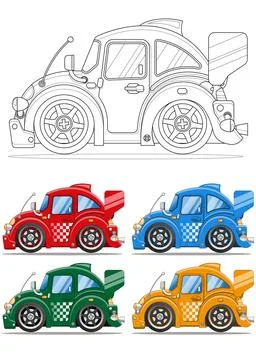 Racing car. Stock Illustration