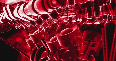 Racing car interior dashboard with accelerating engine visualization. 스톡 동영상 329660813