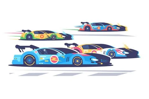 Racing Car Pack Stock Illustration