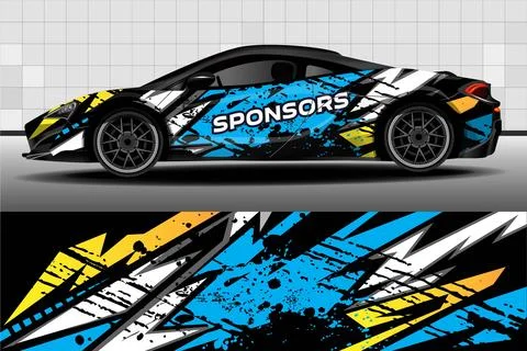 Racing car packaging design vector Stock Illustration