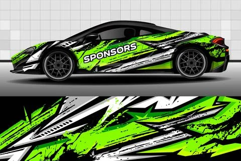 Racing car packaging design vector Stock Illustration