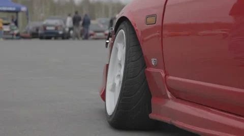 Racing car on the parking Stock Footage 39398271