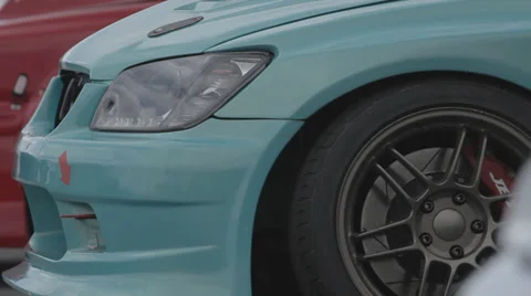 Racing car on the parking Stock Footage 39436324