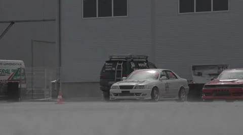 Racing car on the parking Stock Footage 39465257