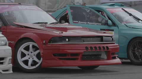 Racing car on the parking Stock Footage 39465390