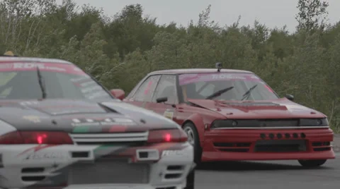 Racing car on the parking Stock Footage 39628732