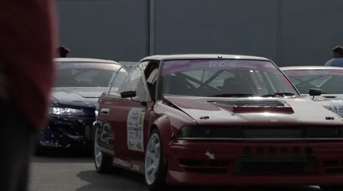 Racing car on the parking Stock Footage 40765906