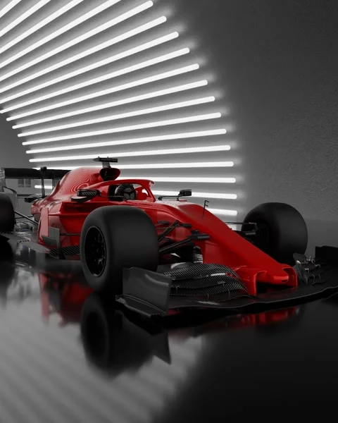 Racing car in tunnel Stock Footage 276690782