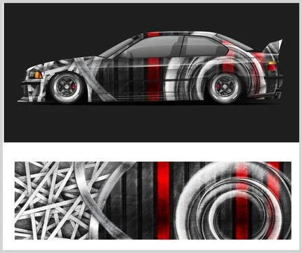 Racing car wrap design, Rusty metal plates イラスト素材
