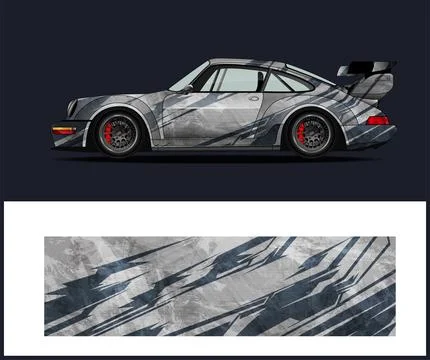 Racing car wrap design vector Stock-Illustration