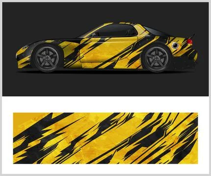 Racing car wrap design vector Stock-Illustration