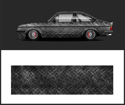Racing car wrap design vector Stock Illustration