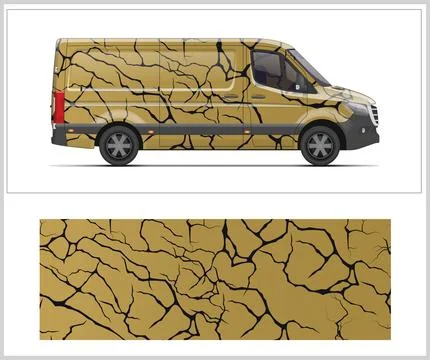 Racing car wrap design vector with Old rusty metal plate Stock Illustration