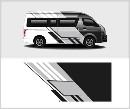 Racing car wrap design vector with Old rusty metal plate Stock Illustration