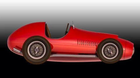 Racing car.3D render Illustrazione stock