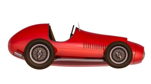 Racing car.3D render Stock Illustration
