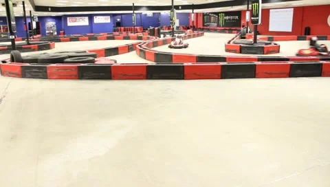 Racing Carts Stock Footage 1747345