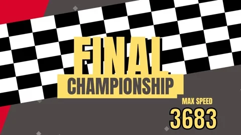 Racing checkered flag final championship. Vidéo 336187638