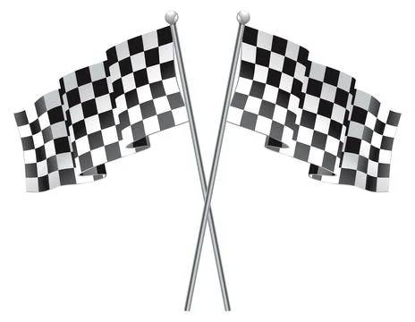Racing Checkered Flags Finish Stockillustratie