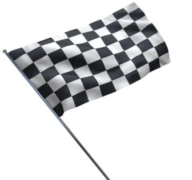 Racing Chequered Flag Stock Illustration