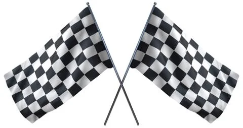 Racing Chequered Flag Stock Illustration