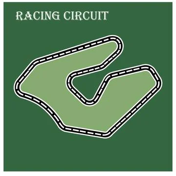 Racing circuit icon Illustrazione stock