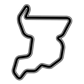 Racing circuit icon Stock Illustration