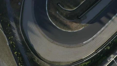  RACING CIRCUIT TOPSHOT Stock Footage 146580002