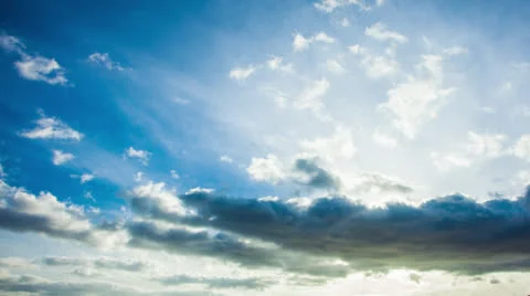 Racing Clouds During Sunset Stock Footage 26358038