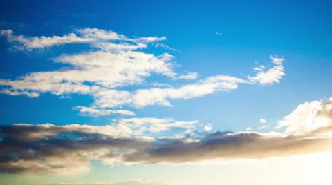 Racing Clouds over Kaua'i - 24fps Stock Footage 26365836
