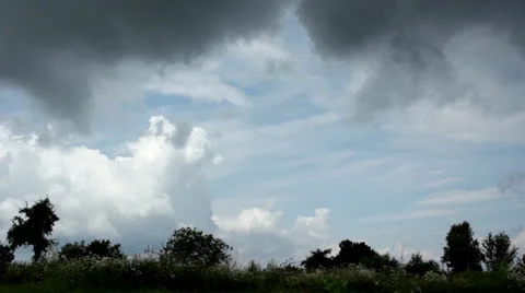 Racing clouds,beautiful rain clouds Stock Footage 26286141