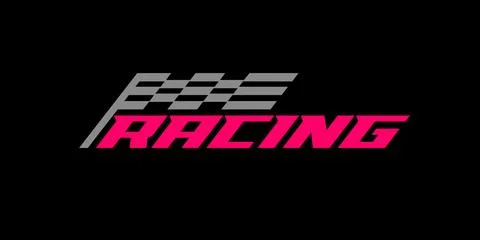 Racing Custom Typography Decal - Pro Livery Vector Font Kit Ilustración de archivo