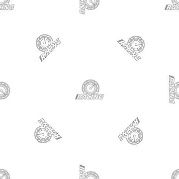 Racing dashboard pattern seamless Illustrazione stock