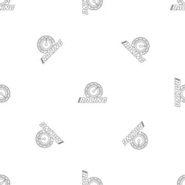 Racing dashboard pattern seamless vector Illustrazione stock