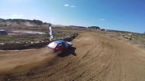 Racing drive cross Video stock 95906878