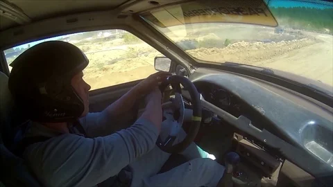 Racing drive cross Stock Footage 95906922