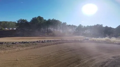 Racing drive cross Stock Footage 95940774