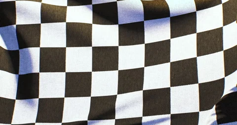 Racing Flag in a 3D animation Stock Footage 251243188