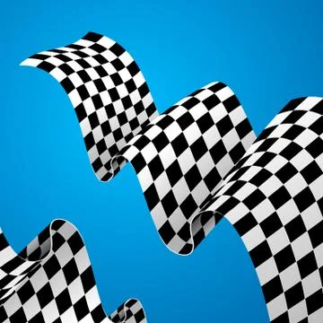 Racing Flag Background. Vector Stock Illustration