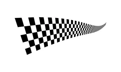 Racing flag Design Template. Race flag Design Vector. Speed Flag Simple Desig Stock Illustration