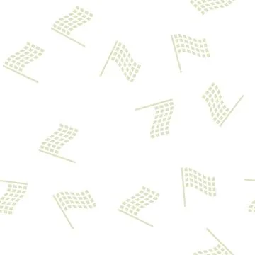 Racing flag glyph vector seamless pattern Illustrazione stock