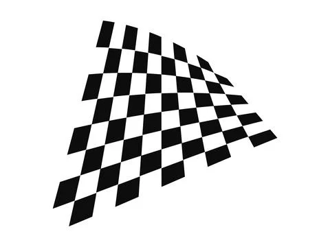 Racing Flag Icon Vector, Bold Finish Line Symbol for Speed and Motorsport D.. Stock Illustration