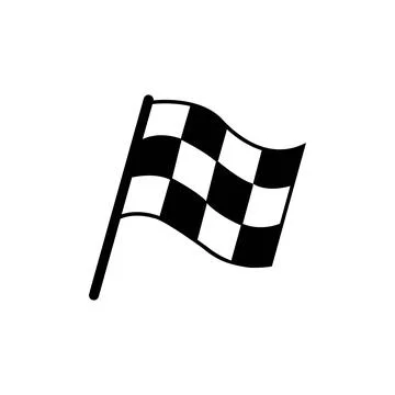 Racing flag icon vector. race flag icon.Checkered racing flag icon Stock Illustration
