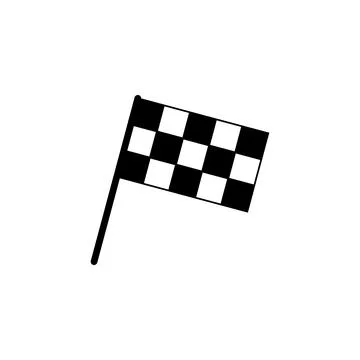 Racing flag icon vector. race flag icon.Checkered racing flag icon Illustrazione stock