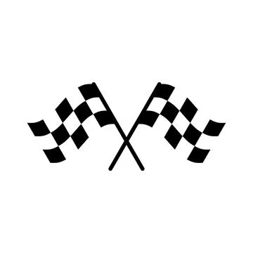Racing flag icon vector. race flag icon.Checkered racing flag icon Stock Illustration