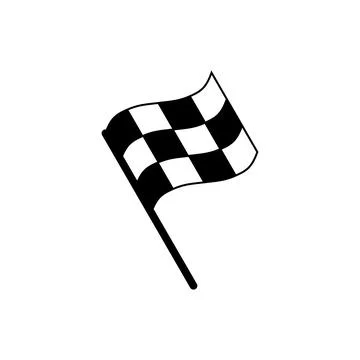 Racing flag icon vector. race flag icon.Checkered racing flag icon Illustrazione stock