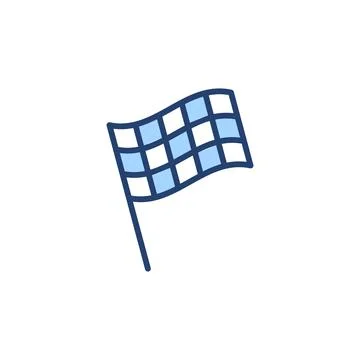 Racing flag icon vector. race flag sign and symbol.Checkered racing flag icon Stock Illustration