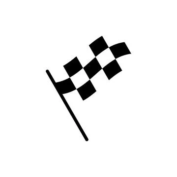 Racing flag icon vector. race flag sign and symbol.Checkered racing flag icon Stock Illustration