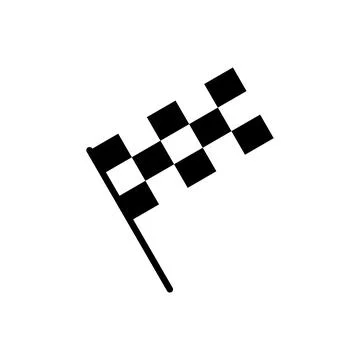 Racing flag icon vector. race flag sign and symbol.Checkered racing flag icon Stock Illustration